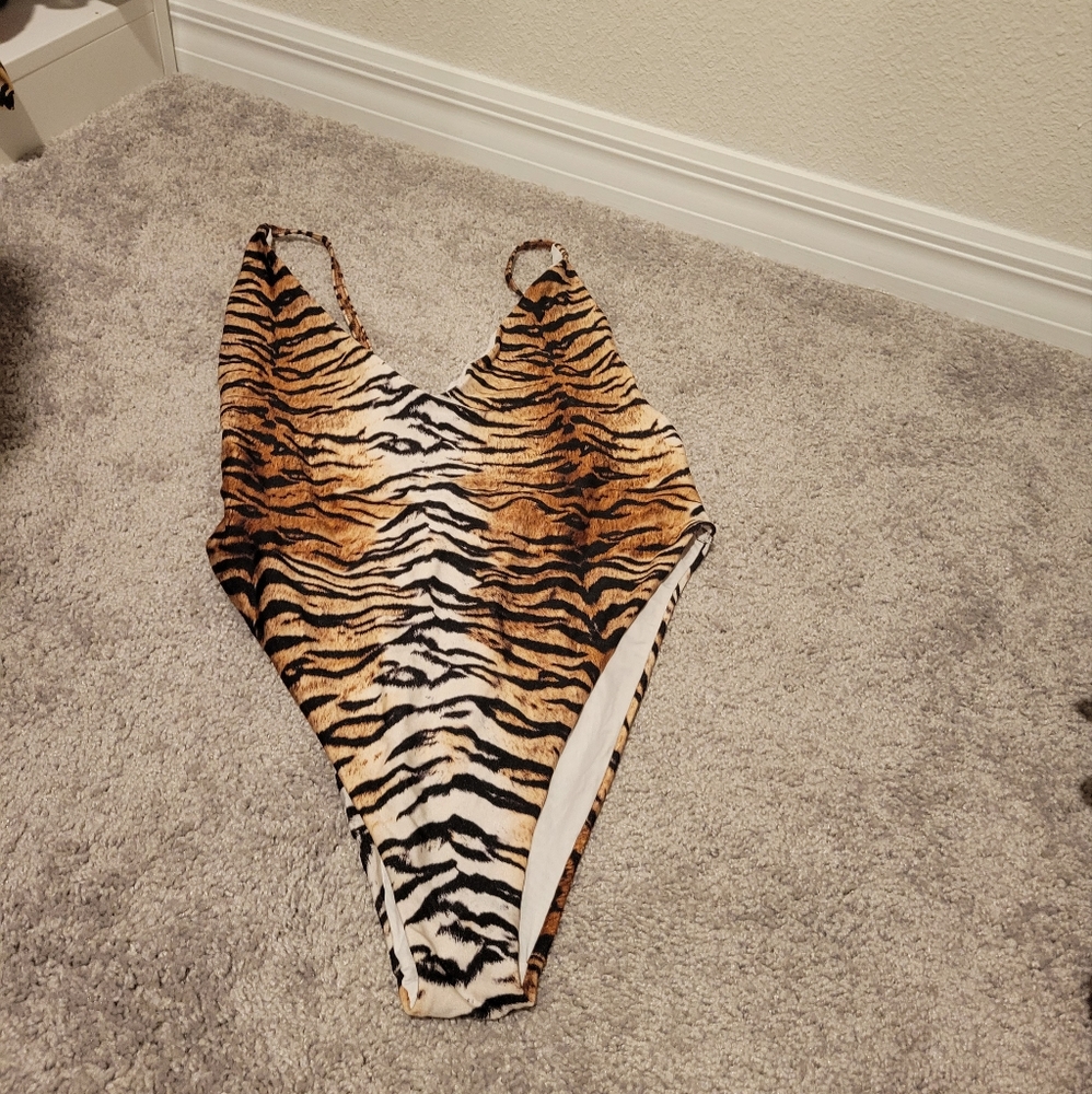 High leg low back bathing suit